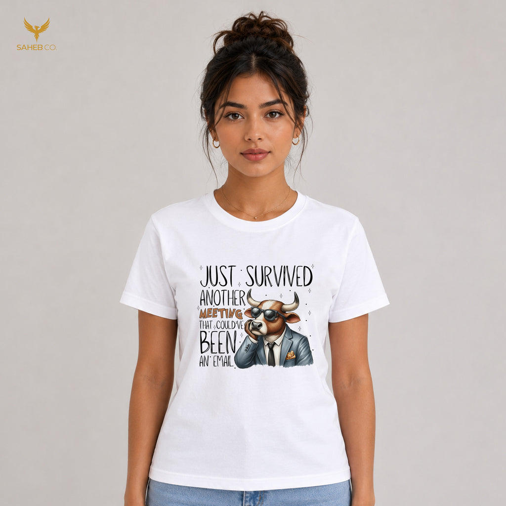 Survived Meeting - Sarcastic Animal