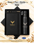 Premium Diary, Pen and Bottle Hot/Cold Bottle Gift Set