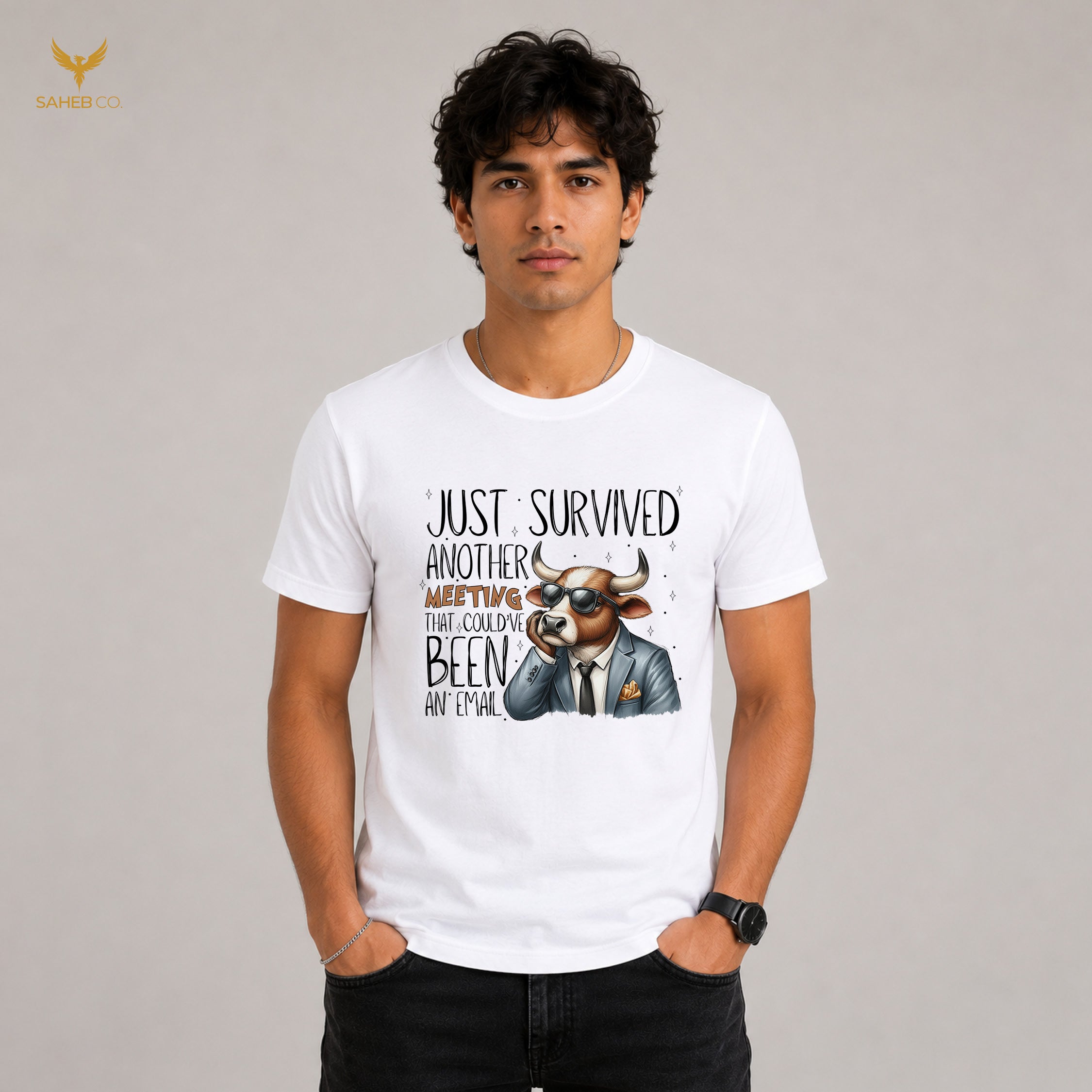 Survived Meeting - Sarcastic Animal